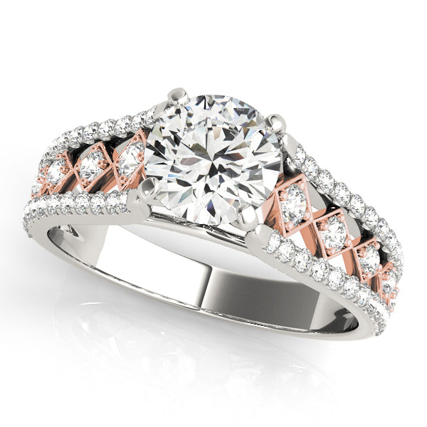 Multirow Cathedral Engagement Rings