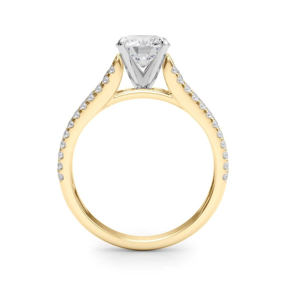 Multirow Cathedral Engagement Rings