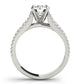 Multirow Cathedral Engagement Rings