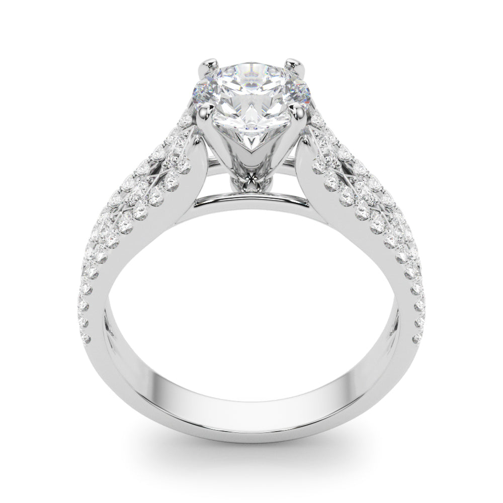 Multirow Cathedral Engagement Rings