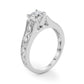 Single Row Prong Set Engagement Rings