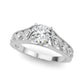Single Row Prong Set Engagement Rings