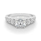 Single Row Prong Set Engagement Rings