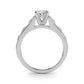Single Row Prong Set Engagement Rings