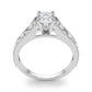 Single Row Prong Set Engagement Rings