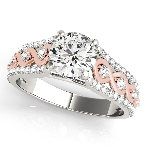 Multirow Infinity Engagement Rings