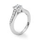 Single Row Cathedral Engagement Rings