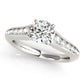 Single Row Cathedral Engagement Rings