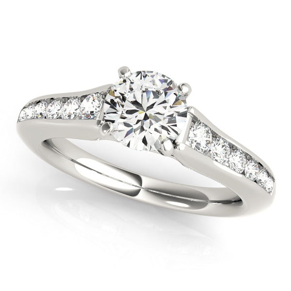 Single Row Cathedral Engagement Rings