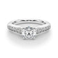 Single Row Cathedral Engagement Rings