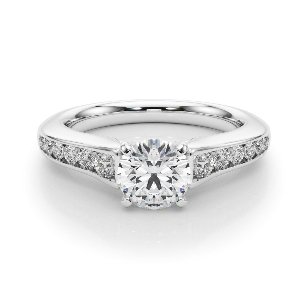 Single Row Cathedral Engagement Rings