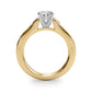Single Row Cathedral Engagement Rings