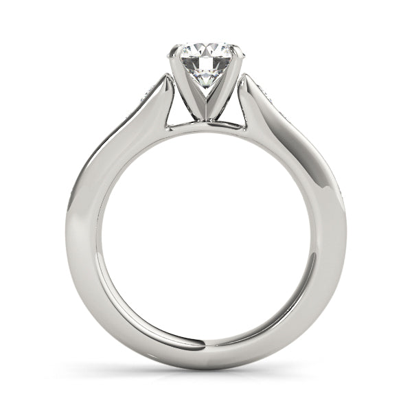 Single Row Cathedral Engagement Rings