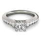 Single Row Cathedral Engagement Rings