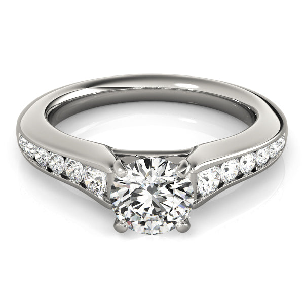 Single Row Cathedral Engagement Rings