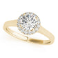 Round Halo Engagement Ring