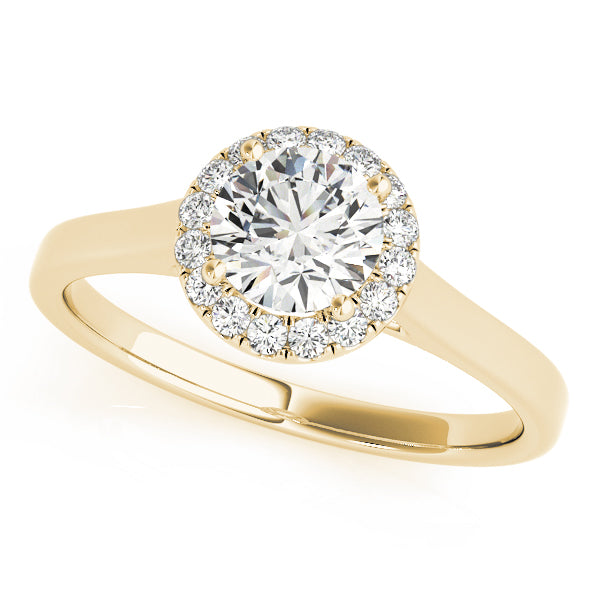 Round Halo Engagement Ring