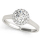 Round Halo Engagement Ring