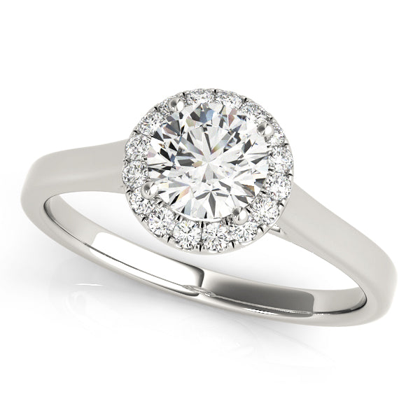 Round Halo Engagement Ring