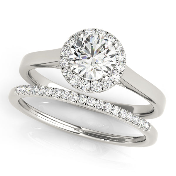 Round Halo Engagement Ring