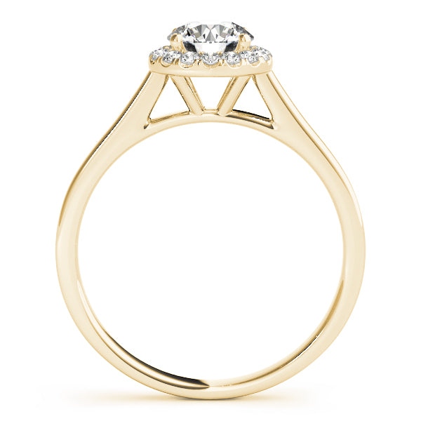 Round Halo Engagement Ring