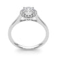 Round Halo Engagement Ring