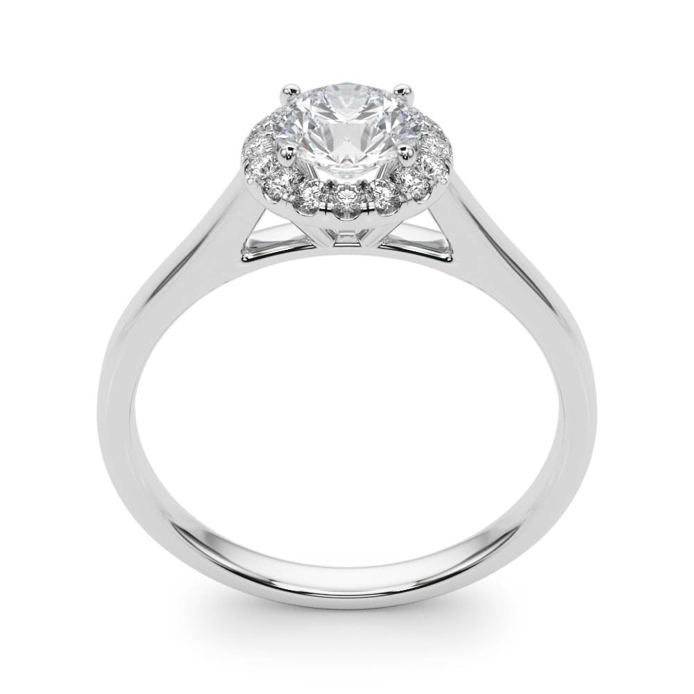 Round Halo Engagement Ring