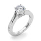 Single Row Channel Set Engagement Ring