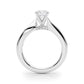 Single Row Channel Set Engagement Ring