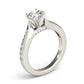 Single Row Channel Set Engagement Ring