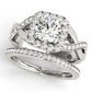 Twisted Shank Halo Engagement Rings