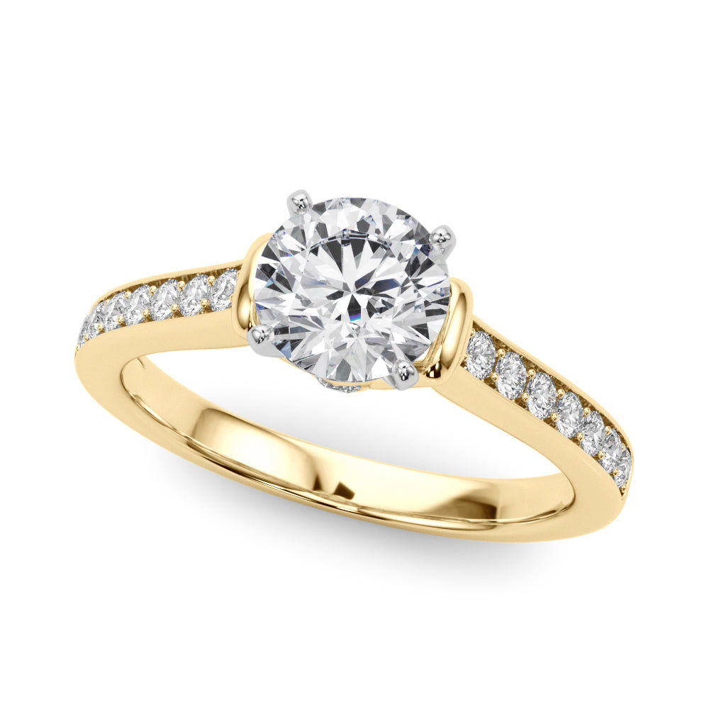 Prong In Channel Engagement Rings