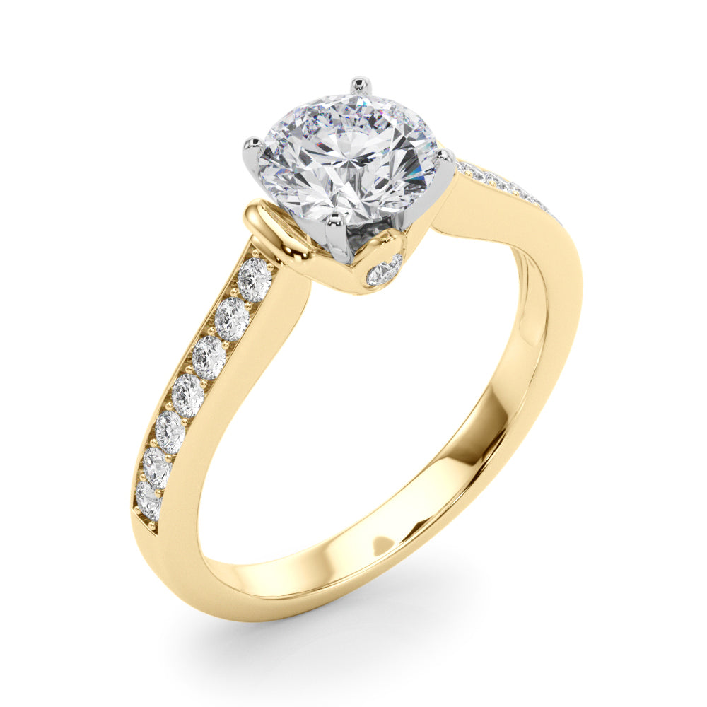 Prong In Channel Engagement Rings