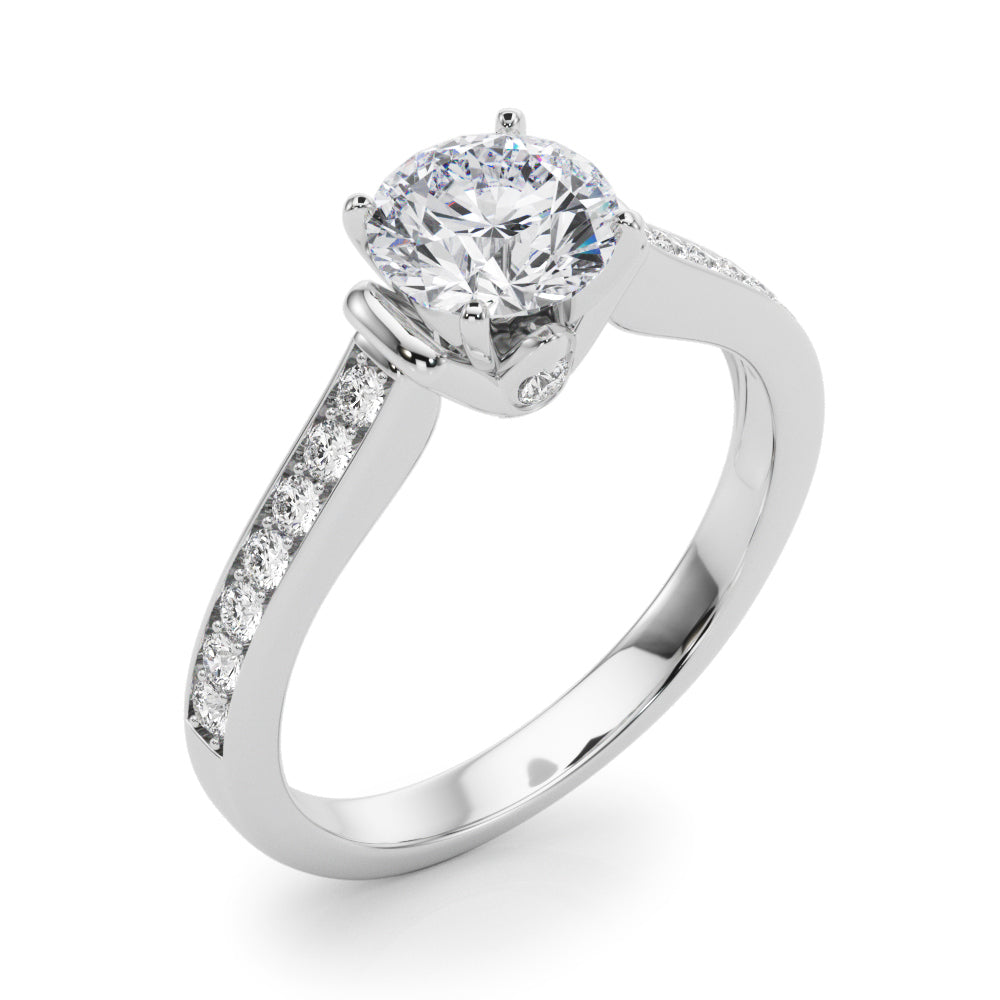 Prong In Channel Engagement Rings
