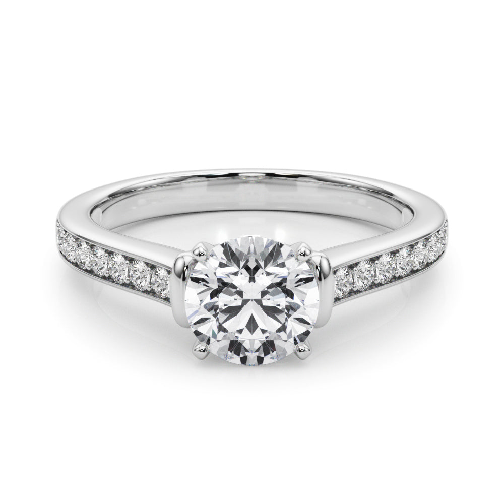 Prong In Channel Engagement Rings