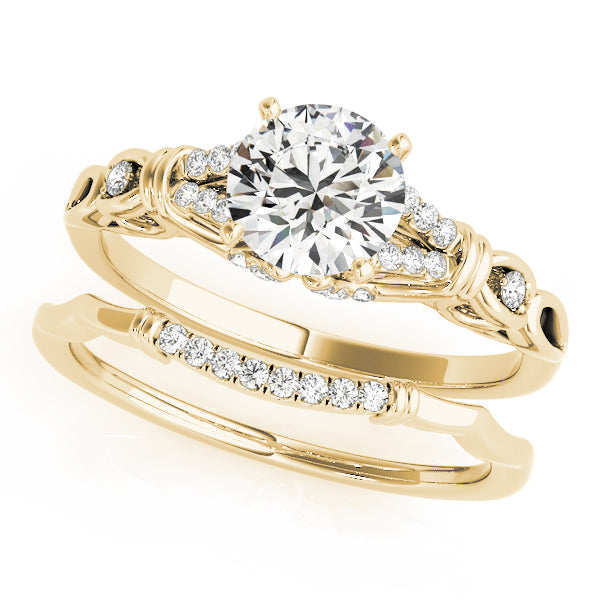 Split Prong Multirow Engagement Ring