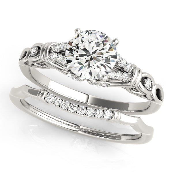 Split Prong Multirow Engagement Ring