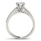 Single Row Prong Set Engagement Ring