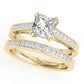 Channel Set Double Prong Engagement Ring