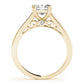 Channel Set Double Prong Engagement Ring
