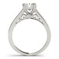 Channel Set Double Prong Engagement Ring
