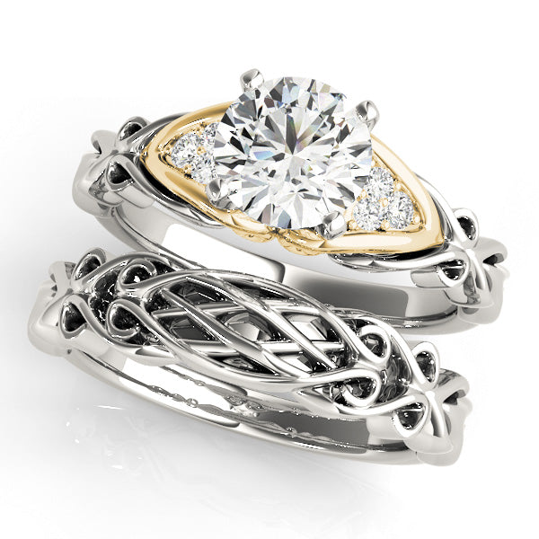 Nature Inspired Cluster Sides Engagement Rings