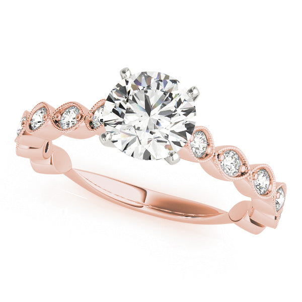 Vintage-Inspired Milgrain Engagement Ring