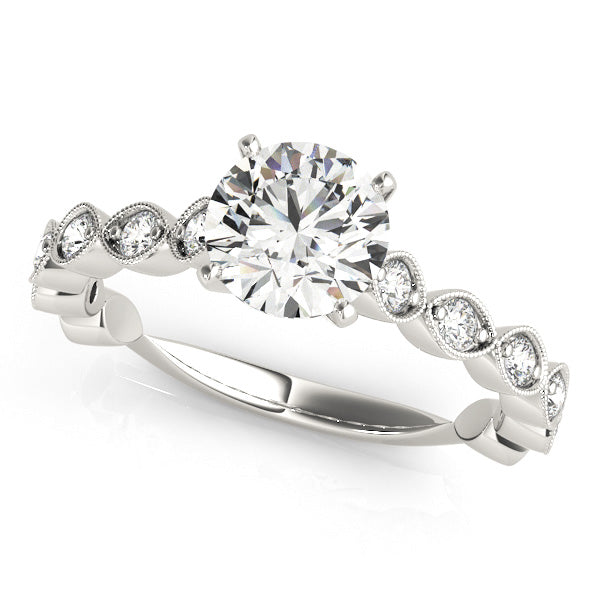 Vintage-Inspired Milgrain Engagement Ring
