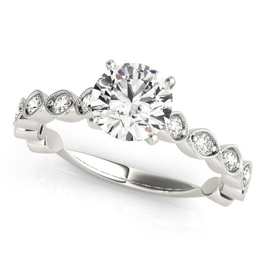 Vintage-Inspired Milgrain Engagement Ring