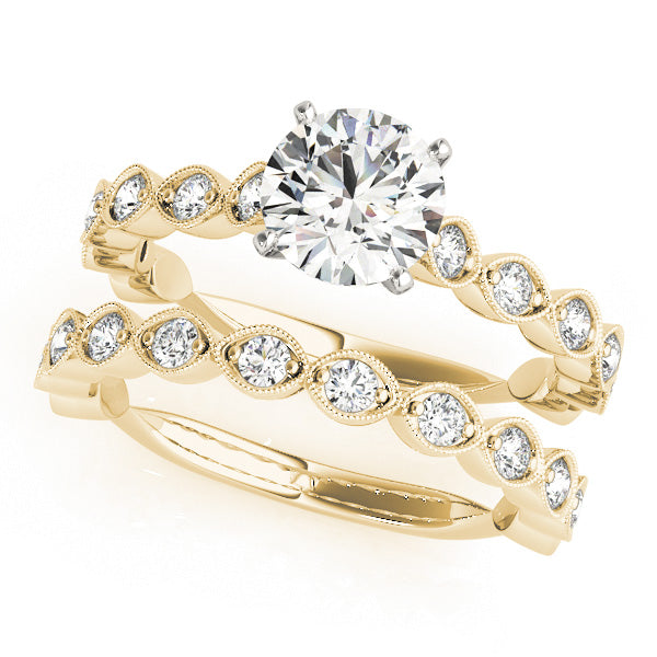 Vintage-Inspired Milgrain Engagement Ring