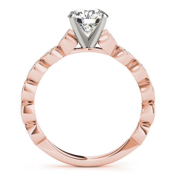 Vintage-Inspired Milgrain Engagement Ring