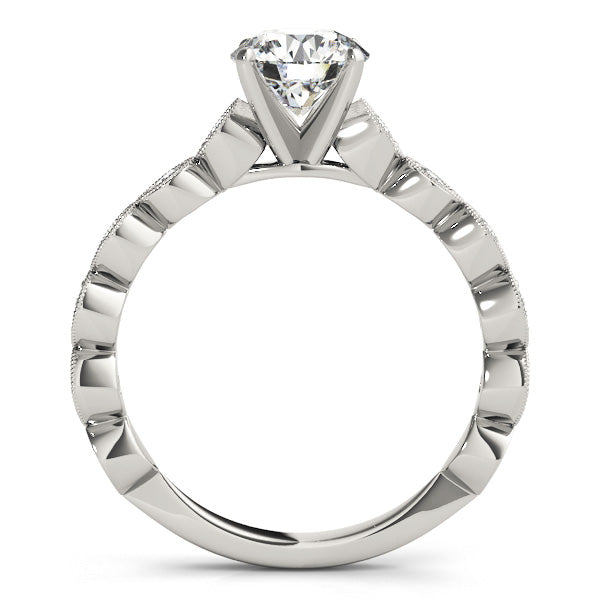 Vintage-Inspired Milgrain Engagement Ring