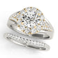 Vintage Round Halo Engagement Ring
