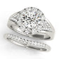 Vintage Round Halo Engagement Ring
